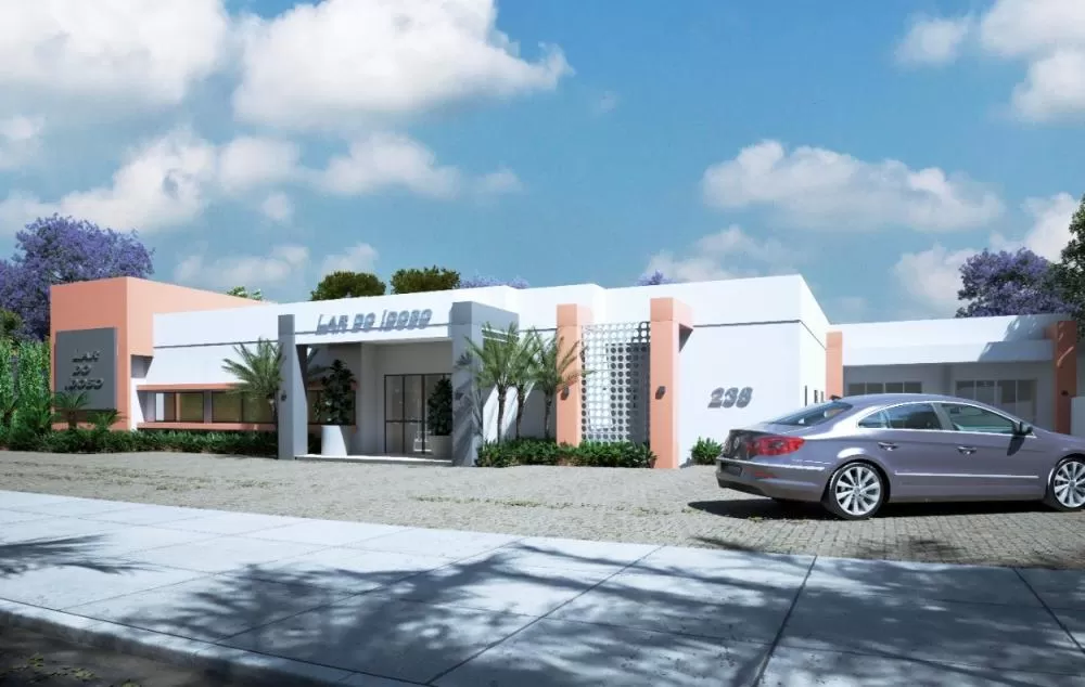 Imagem do projeto de como ficará o Lar.