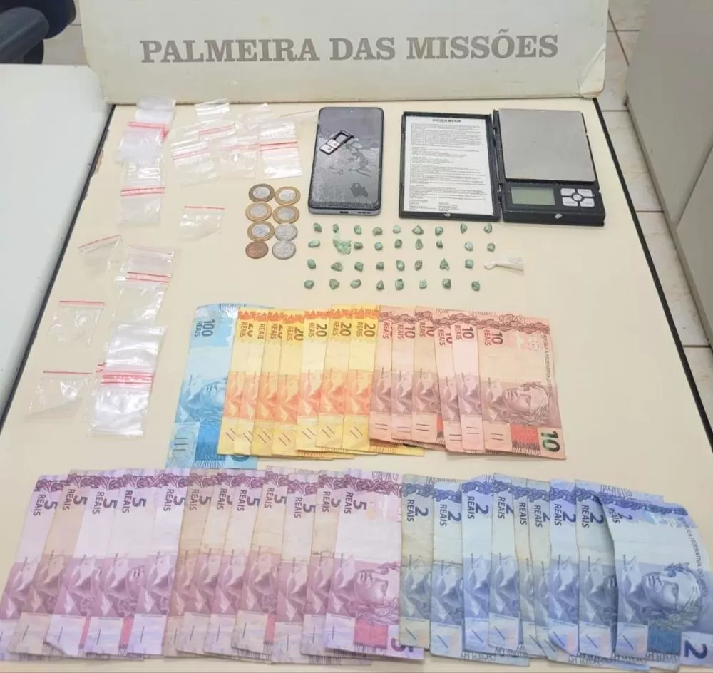Prisão por Tráfico de Entorpecentes – Palmeira das Missões - sexta-feira (30/01)