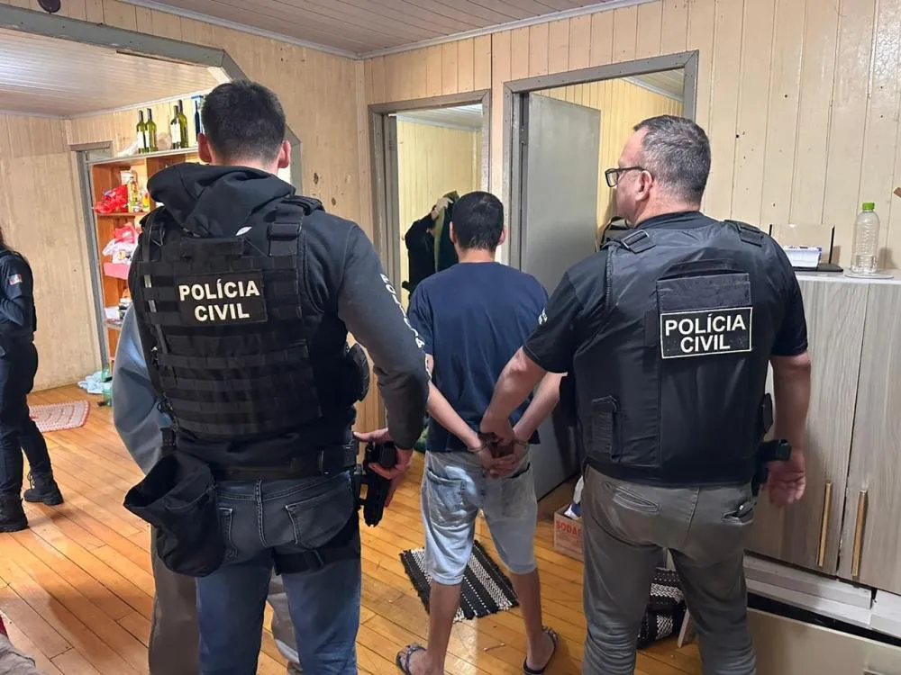 Operação da Polícia Civil resulta em prisão por tráfico de drogas e captura de foragido em Frederico Westphalen